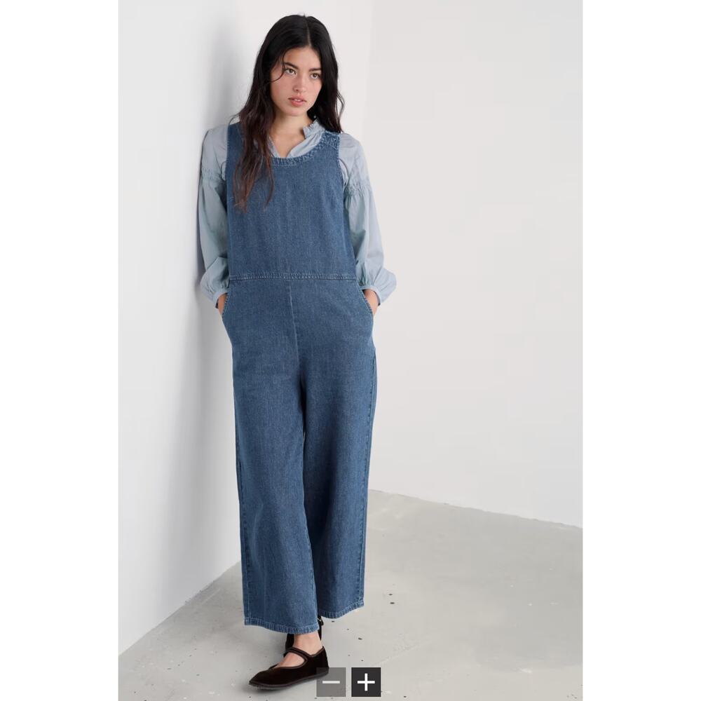 Seasalt Cornwall Salt Air Wide Leg Jumpsuit NEw Size US 6